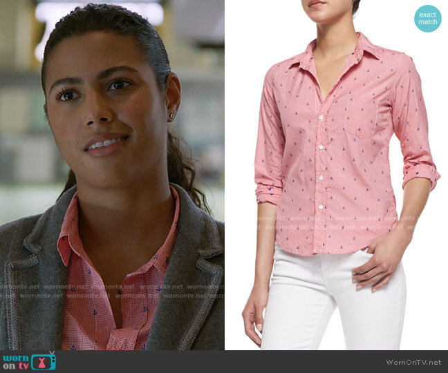 Frank & Eileen Barry Anchor Check Shirt worn by Kylie Estevez (Katelynn Shennett) on Chicago Fire