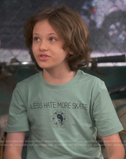 Grover’s Less Hate More Skate t-shirt on The Neighborhood
