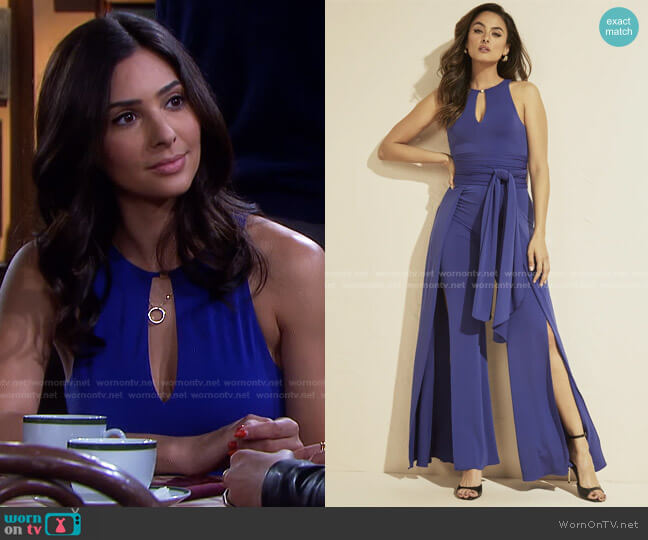 Guess Kiki Jumpsut worn by Gabi Hernandez (Camila Banus) on Days of our Lives