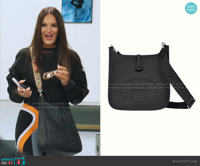 Hermes Evelyne Bag worn by Lisa Barlow on The Real Housewives of Salt Lake City