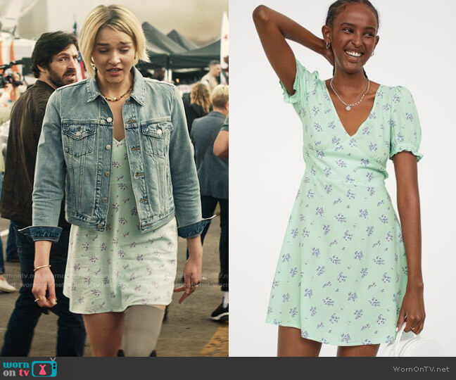 H&M Patterned Dress worn by Izzy Harris (Zyra) on La Brea