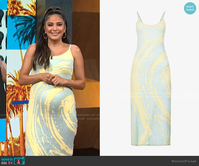 House of Sunny Cypress Hockney Knitted Dress worn by Erin Lim on E! News