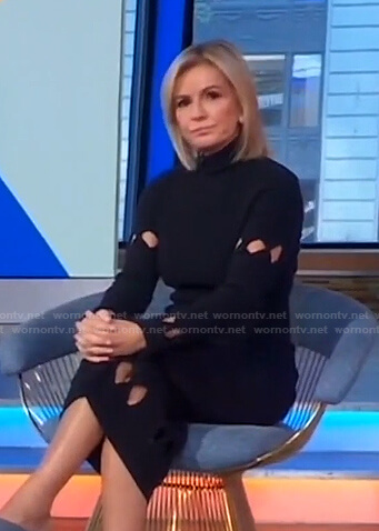 Jennifer’s cutout ribbed knit dress on Good Morning America