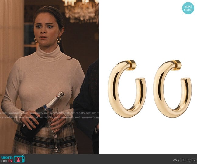 Jennifer Fisher Mini Samira Hoops worn by Mabel Mora (Selena Gomez) on Only Murders in the Building
