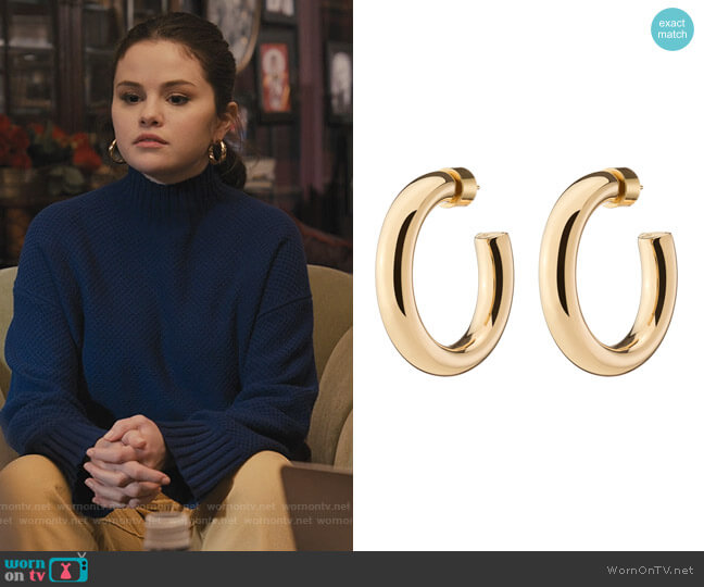 Jennifer Fisher Mini Samira Hoops worn by Mabel Mora (Selena Gomez) on Only Murders in the Building