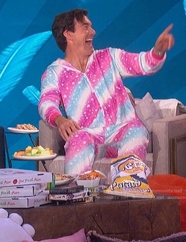 Jerry’s unicorn with stars onesie on The Talk