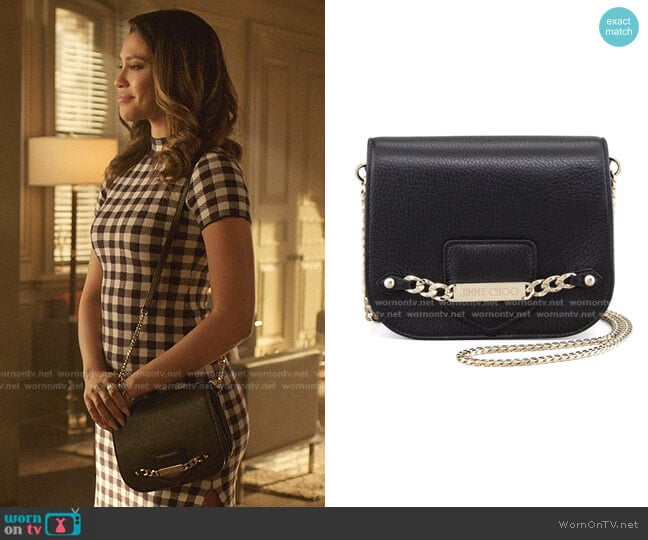 Jimmy Choo Shadow Leather Crossbody Bag