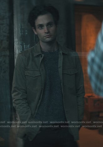 Joe’s green cargo jacket on You