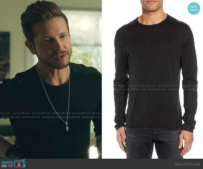 John Varvatos Star USA Long Sleeve T-Shirt worn by Conrad Hawkins (Matt Czuchry) on The Resident
