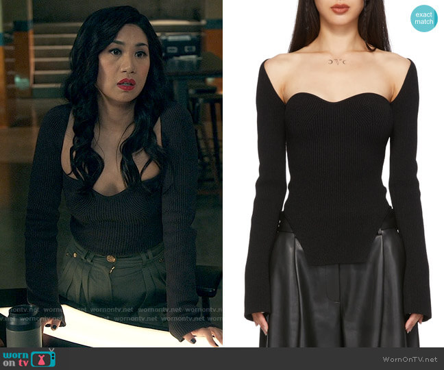 Khaite Maddy Top worn by Melody Bayani (Liza Lapira) on The Equalizer