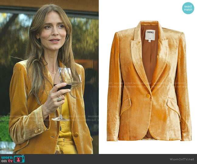 L'Agence Chamberlain Velvet Blazer