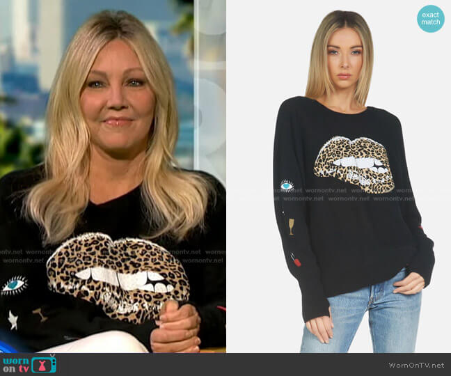 Lauren Moshi Ladona Leopard Lip Sweater