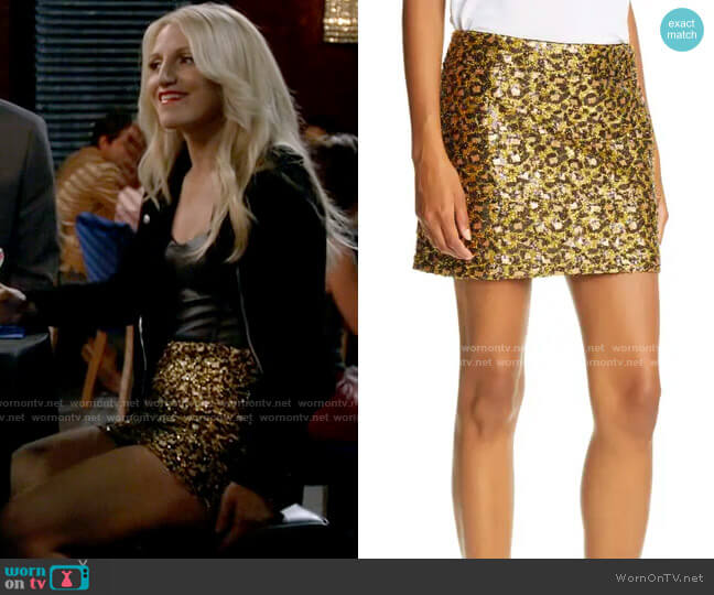 Le Superbe Raspy Skirt worn by Gina Dabrowski (Annaleigh Ashford) on B Positive