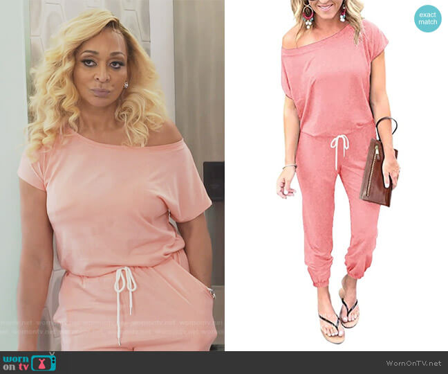 Lillusory Summer Jumpsuit worn by Karen Huger on The Real Housewives of Potomac