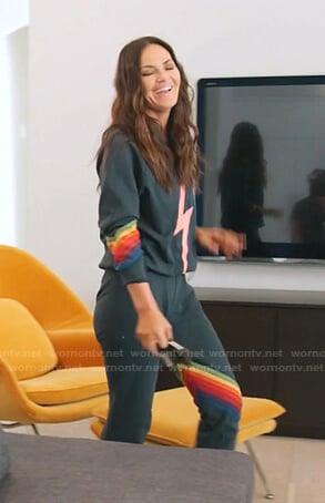 Lisa’s grey lightning bolt sweatshirt on The Real Housewives of Salt Lake City