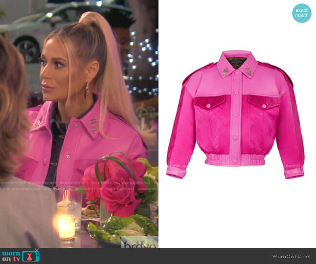 Louis Vuitton Printed Bi-Material Quilted Jacket worn by Dorit Kemsley on The Real Housewives of Beverly Hills