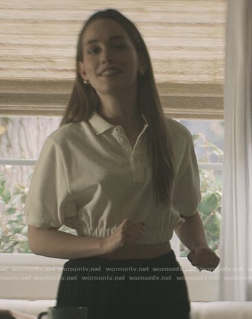 Love’s white cropped polo on You