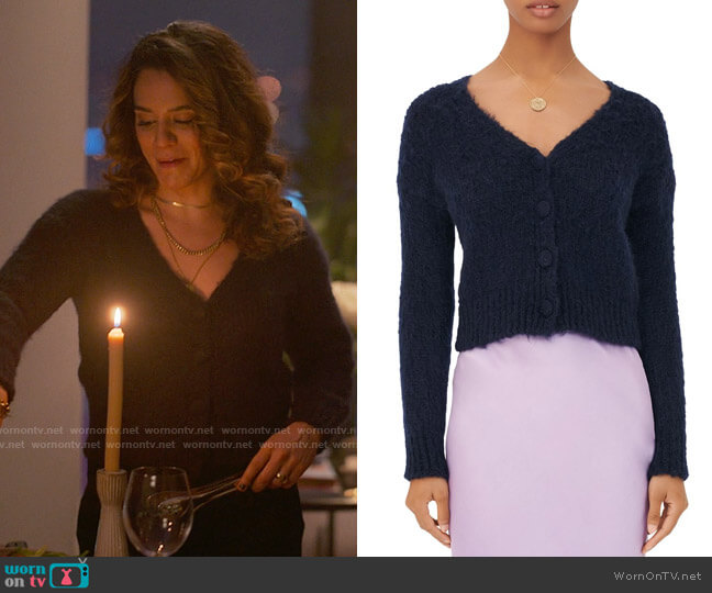 Maje Mistigri Cardigan worn by Gigi Ghorbani (Sepideh Moafi) on The L Word Generation Q