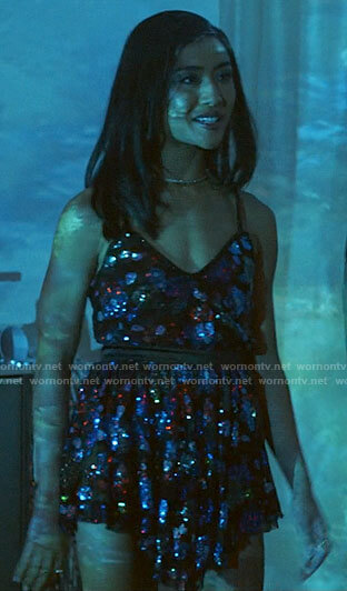 Margot’s sequin mini dress on I Know What You Did Last Summer