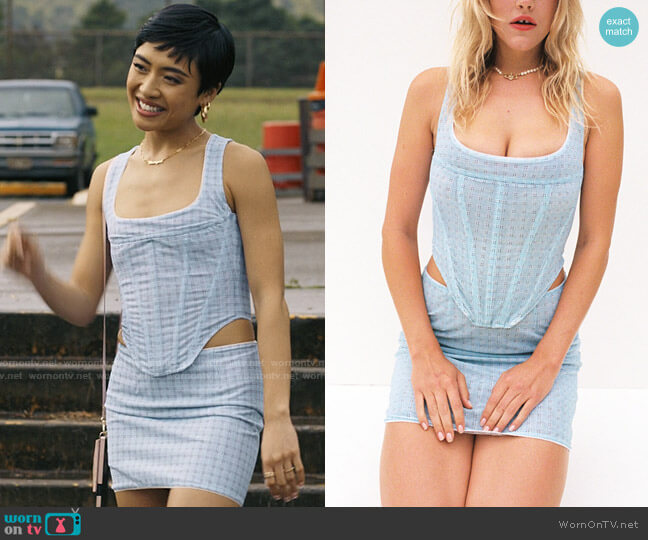 Miaou Campbell Corset worn by Margot (Brianne Tju) on I Know What You Did Last Summer