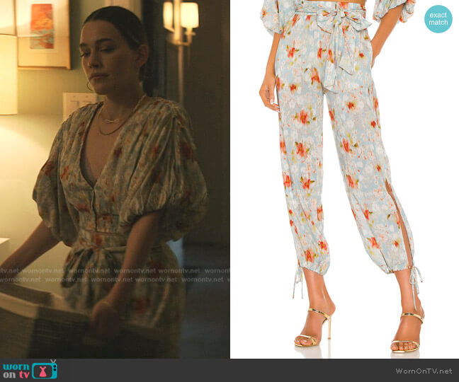 Misa Los Angeles Elia Pants worn by Love Quinn (Victoria Pedretti) on You