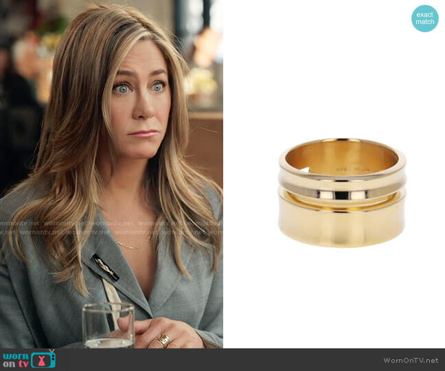 WornOnTV: Alex's gold ring on The Morning Show Jennifer Aniston
