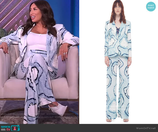 Norma Kamali Single Breasted Blazer worn by Jeannie Mai on The Real
