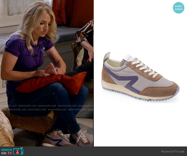 Rag and Bone Retro Runner Sneaker in Grey worn by Gina Dabrowski (Annaleigh Ashford) on B Positive