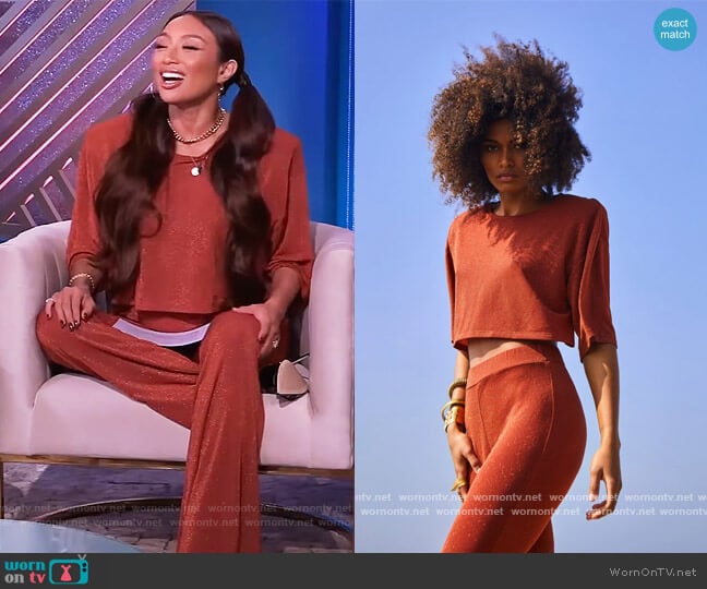 Recc Paris Harlow T-Shirt worn by Jeannie Mai on The Real