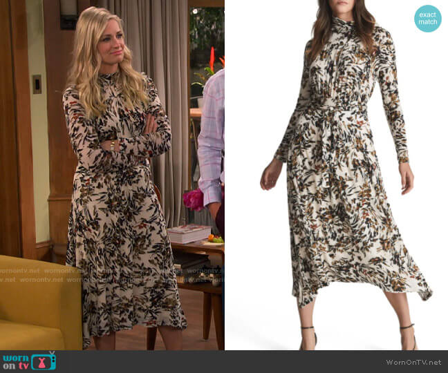 Reiss Bobby Dress worn by Gemma (Beth Behrs) on The Neighborhood