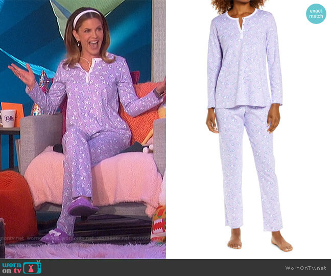 Roller Rabbit Tiger Print Pajamas worn by Natalie Morales on The Talk