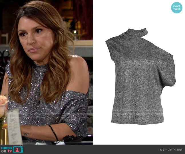 RtA Axel Top worn by Chloe Mitchell (Elizabeth Hendrickson) on The Young and the Restless