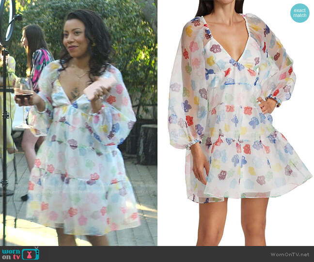 Staud Mini Meadow Babydoll Dress worn by Sherry (Shalita Grant) on You