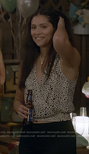 Stella’s animal spot top on Chicago Fire
