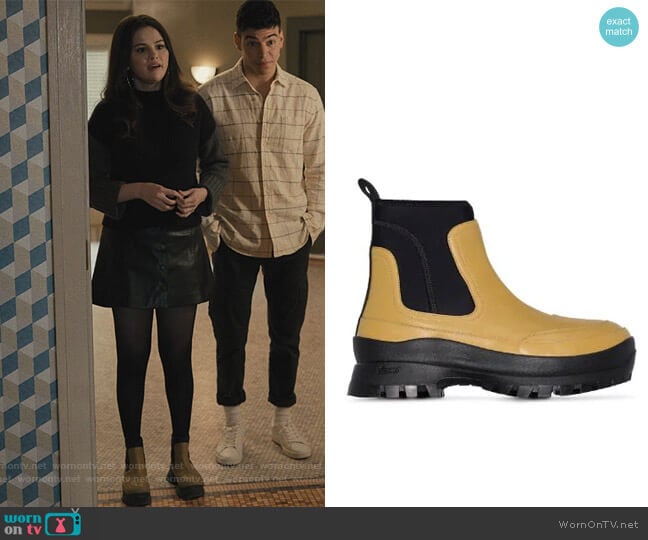 Stella McCartney Utility Boots worn by Mabel Mora (Selena Gomez) on Only Murders in the Building