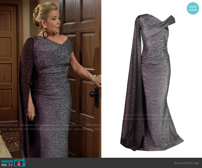 Talbot Runhof Rosedale Gown worn by Nikki Reed Newman (Melody Thomas-Scott) on The Young and the Restless