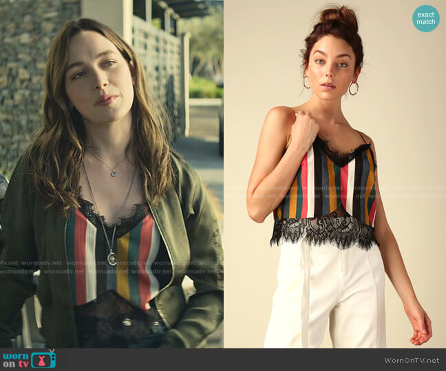 The Line & Dot Lauren Cami worn by Love Quinn (Victoria Pedretti) on You