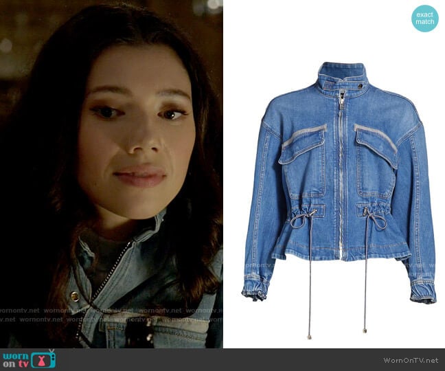 Veronica Beard Roz Jacket worn by Violet Mikami (Hanako Greensmith) on Chicago Fire