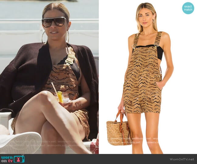 We Wore What Basic Short Overalls worn by Robyn Dixon on The Real Housewives of Potomac