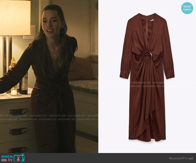 Zara Limited Edition Shirt Dress worn by Love Quinn (Victoria Pedretti) on You