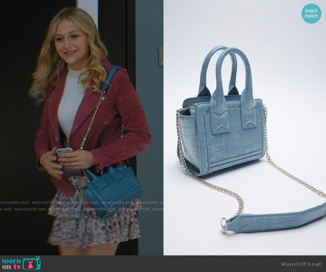 Zara Animal Print Mini City Bag worn by Lexy Cross (Alyvia Alyn  Lind) on Chucky