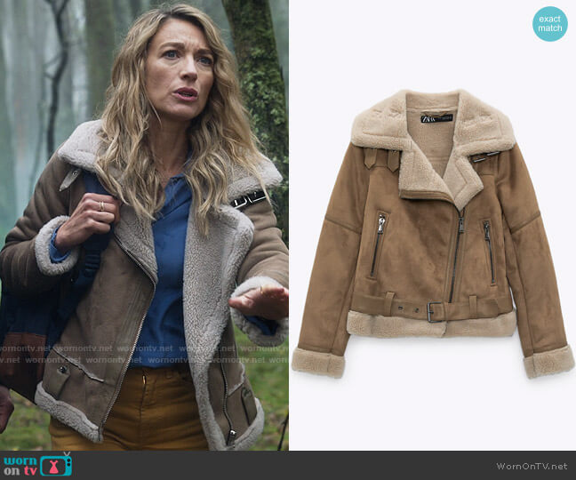 Zara Double Faced Jacket worn by Eve Harris (Natalie Zea) on La Brea
