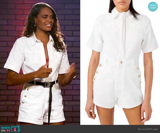 7 For All Mankind Button Romper