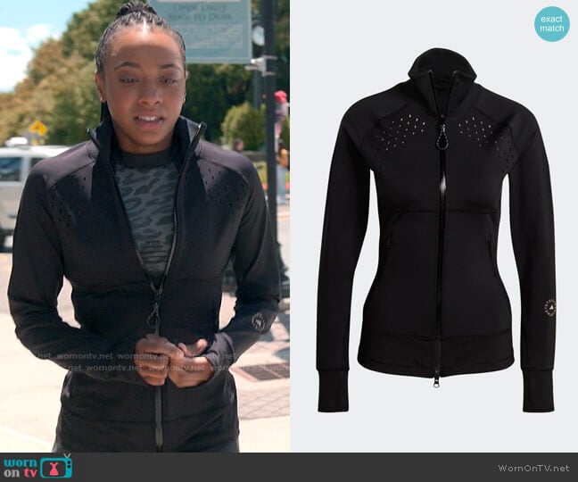 adidas by Stella McCartney TruePurpose Midlayer Jacket worn by Whitney Chase (Alyah Chanelle Scott) on The Sex Lives of College Girls