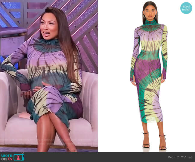 AFRM Shailene Dress worn by Jeannie Mai on The Real