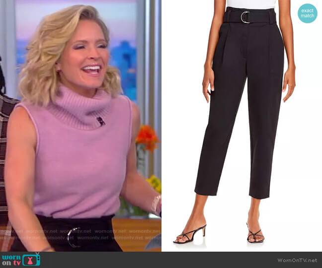 A.L.C. Diego Belted Pants worn by Sara Haines on The View