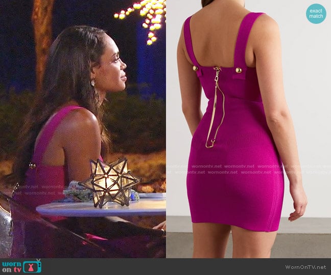 AZ Factory MyBody Stretch-Knit Mini Dress worn by Michelle Young on The Bachelorette