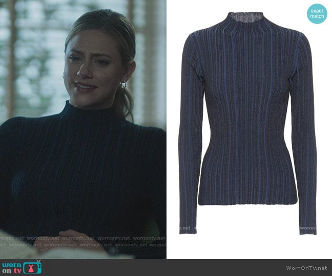 Acne Studios Katina turtleneck sweater worn by Betty Cooper (Lili Reinhart) on Riverdale