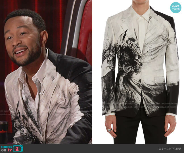 Alexander McQueen Flower Print Sport Jacket