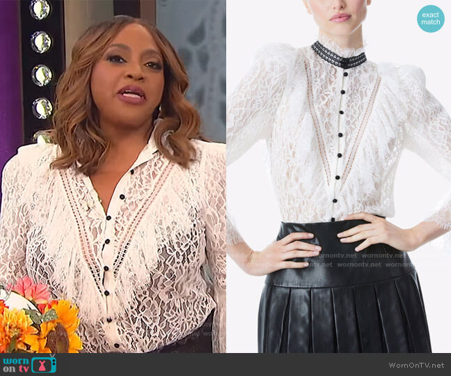 Alice + Olivia Jessia Lace Blouse